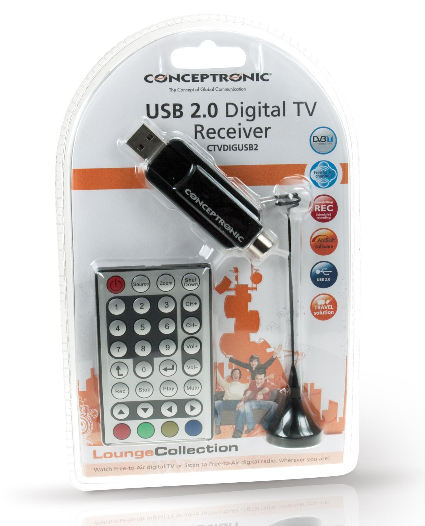 Conceptronic presenta el sintonizador TDT USB 2.0 CTVDIGUSB2 - Parabólicas