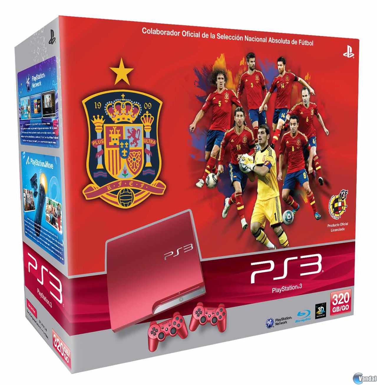 Este mes llega una PlayStation 3 inspirada en La Roja, la selección española de fútbol desde el próximo 24 de mayo
