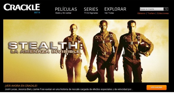Sony Pictures presenta Crackle, un servicio de películas online gratuito y legal películas y series por streaming