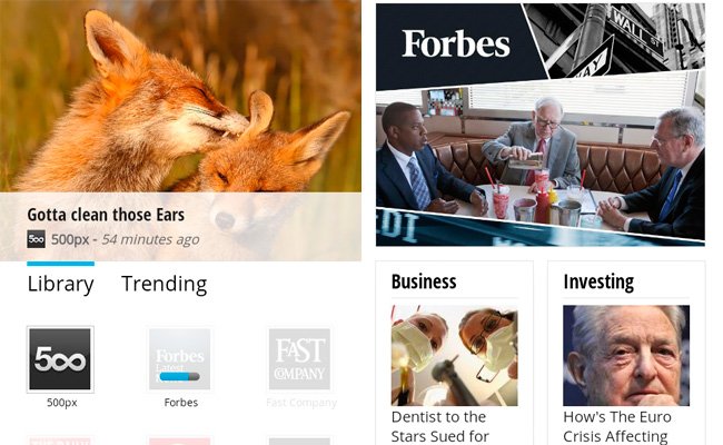 Google Currents, opción de Flipboard para Android disponible solo en USA