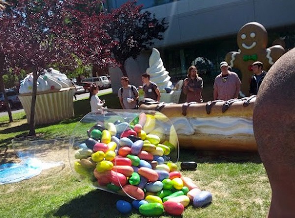 Android 4.1 Jelly Bean se confirma gracias a Google se ven los JElly Beans en el campus de Google