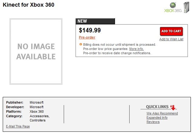 Kinect Precio