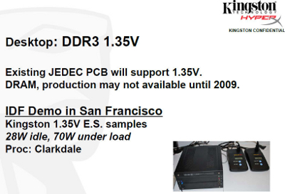 Kinsgton DDR3 1.35V