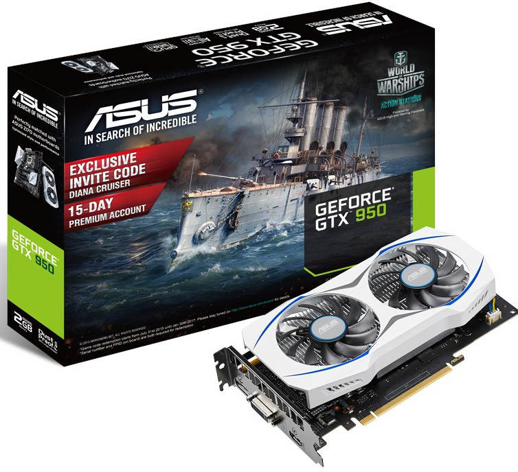 ASUS lanza la GeForce GTX 950 de bajo consumo