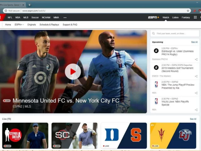Webs to watch soccer and sports online for free