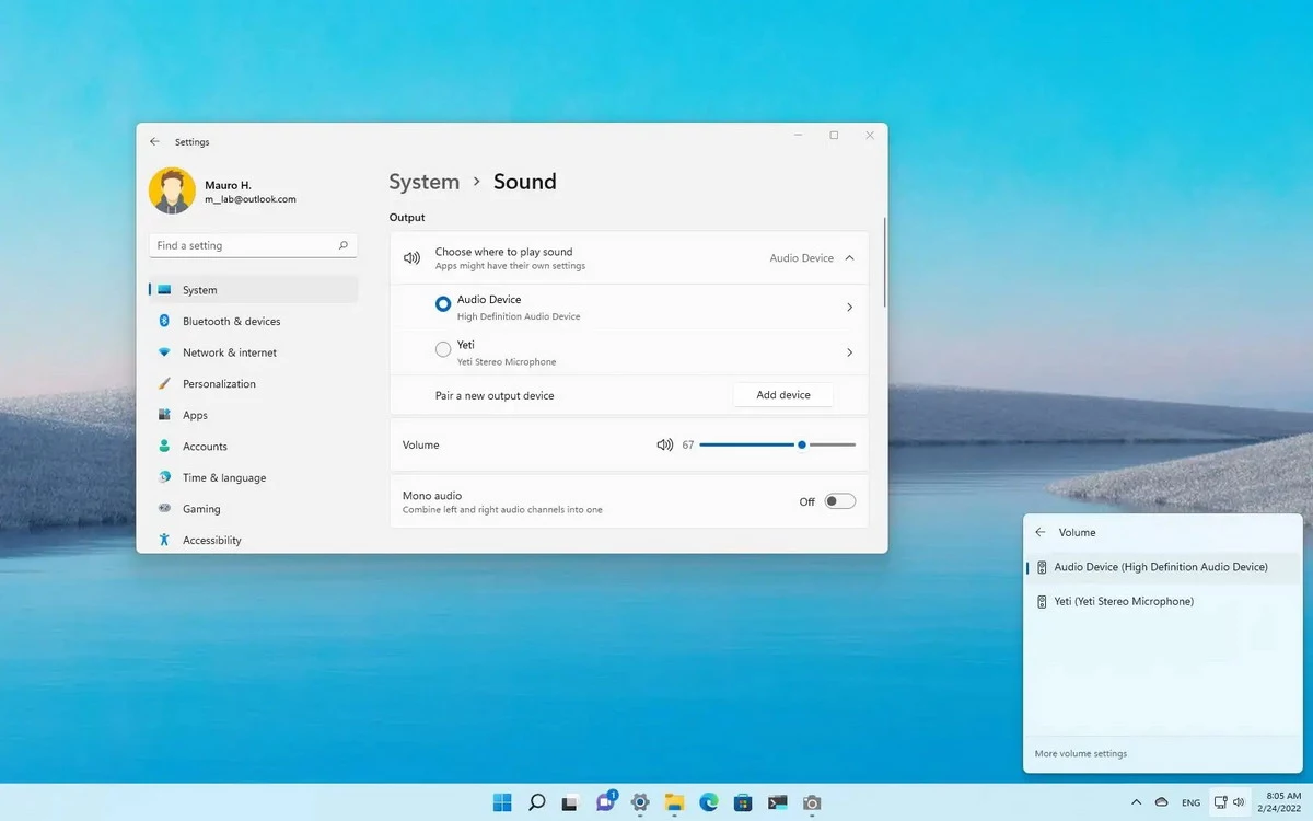 How to add new audio devices in Windows 11