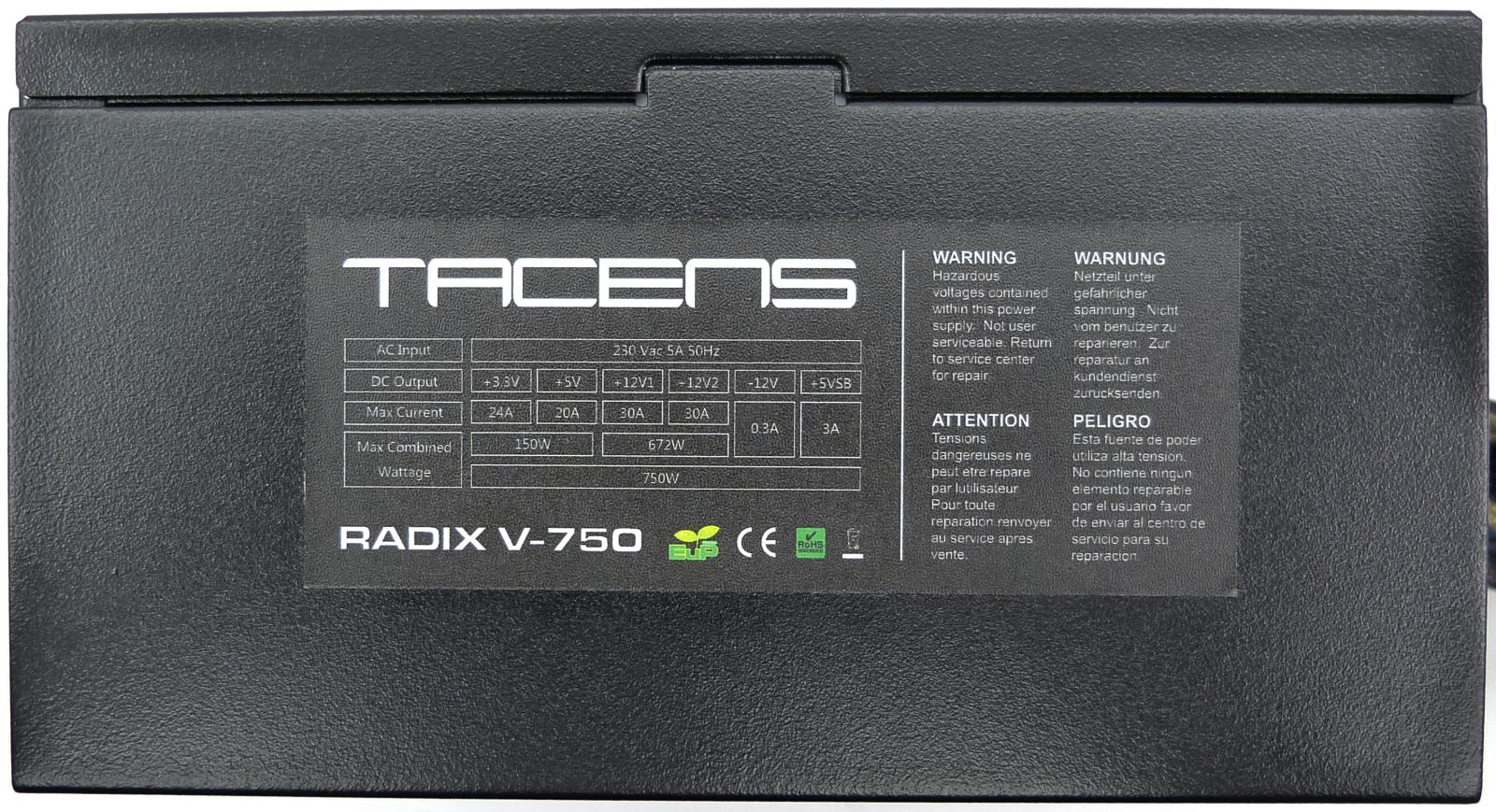 Review Fuente TACENS RADIX V 750W. ID-20 - Página 3 de 6 ...