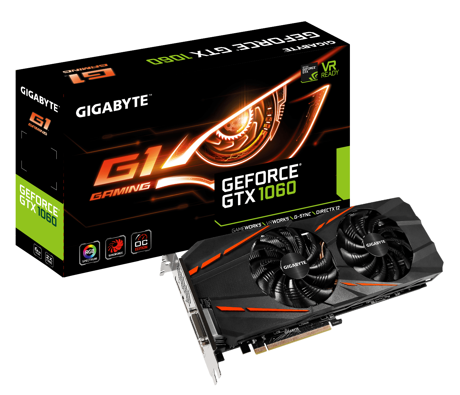 Gigabyte GTX 1060 Gaming Radeon RX 480 G1 GAMING 1