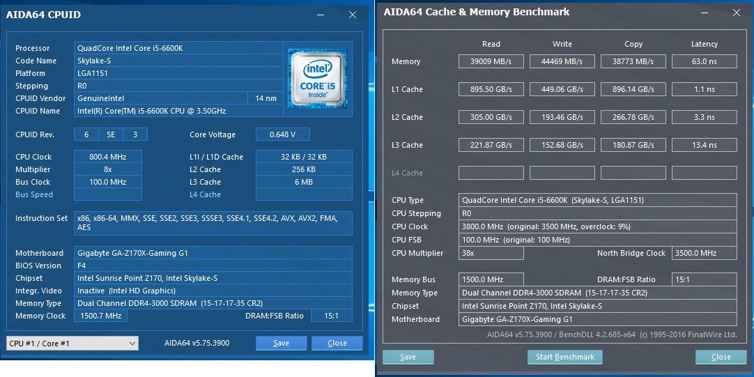aida64 memoria corsair 3000mhz