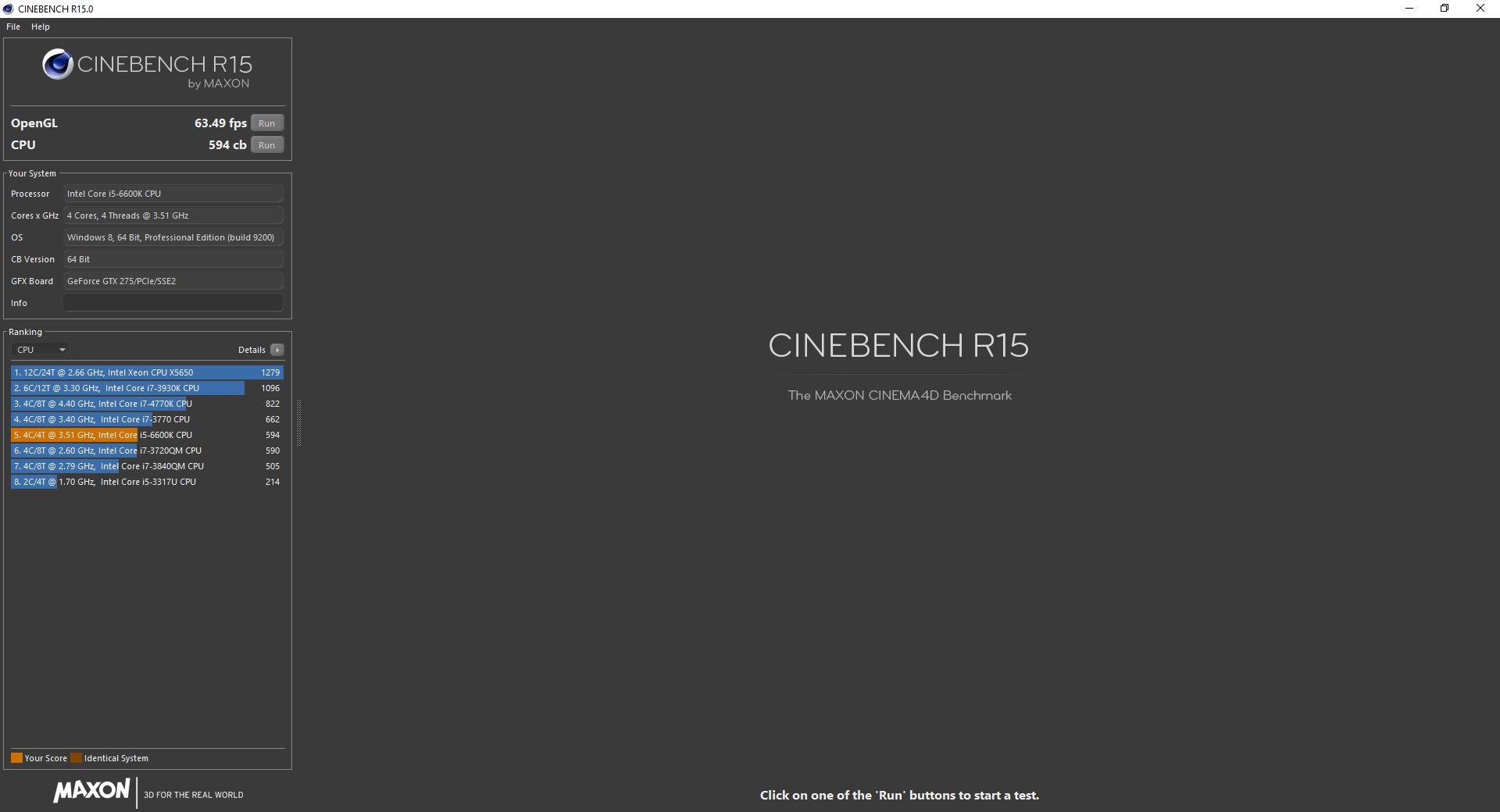 memoria corsair cinebench