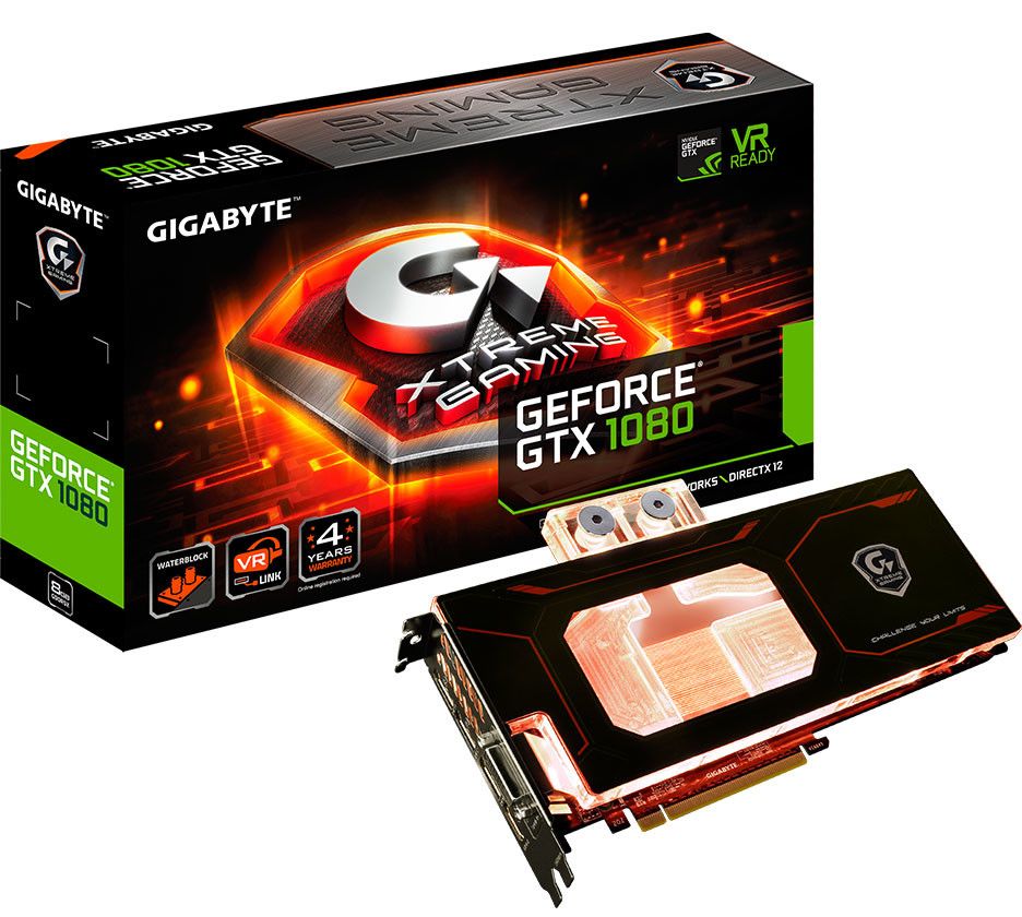 Gigabyte Gigabyte GeForce GTX 1080 Xtreme Gaming Waterforce WB