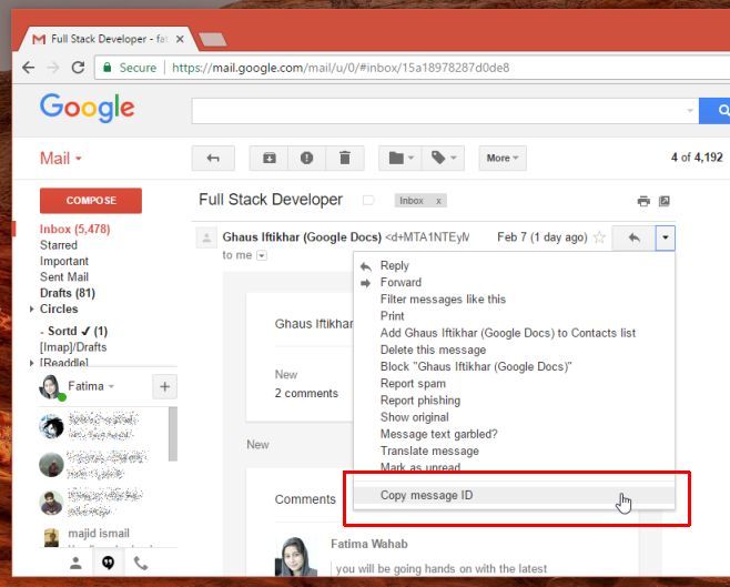 Torbellino Relativamente gráfico Cómo encontrar el ID de mensaje para un correo electrónico de Gmail en  Chrome - islaBit