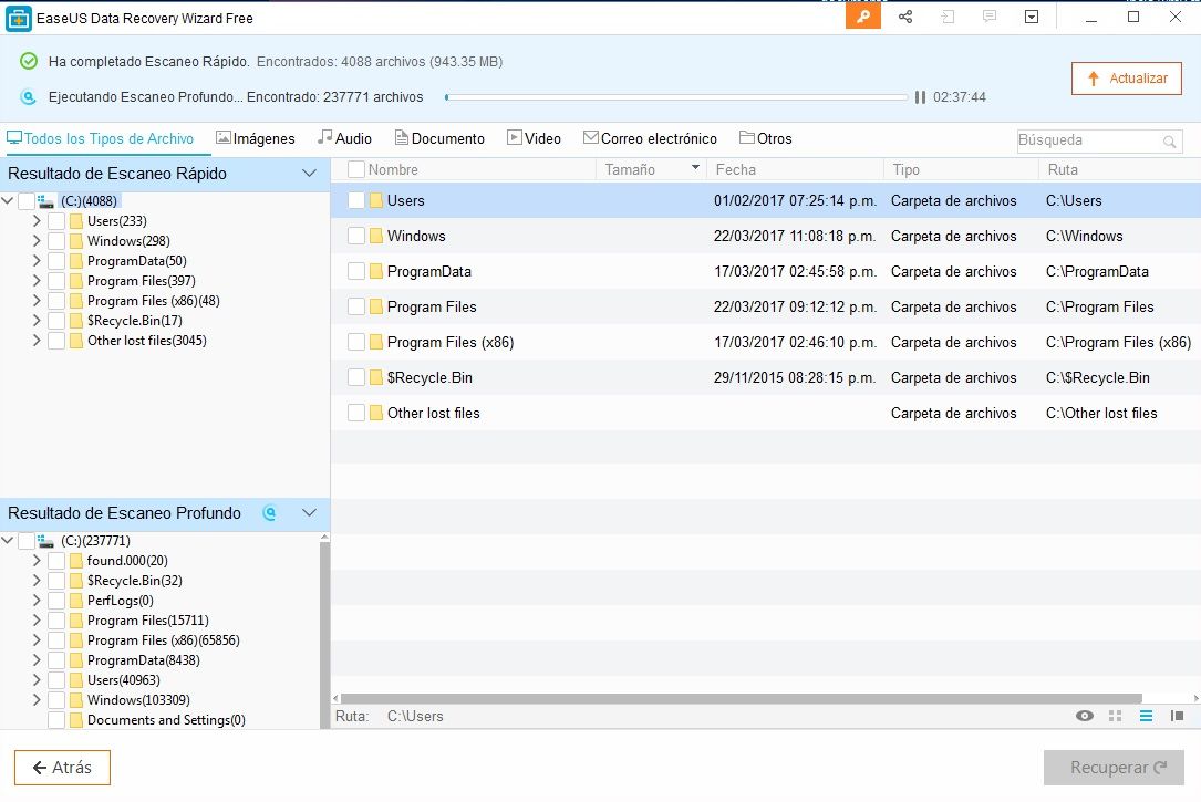 EaseUS Data Recovery Wizard Free 5