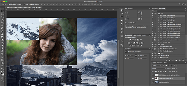 Cómo abrir varias imágenes en un documento en Photoshop - islaBit