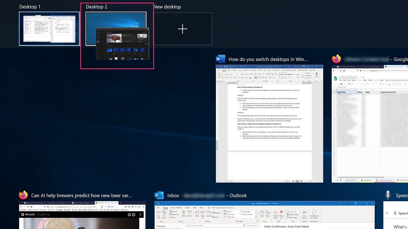 Cómo mover una ventana a otro Escritorio virtual en Windows 10 islaBit
