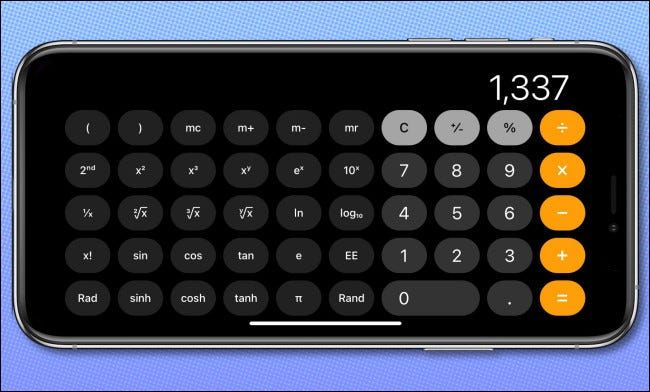 Cómo abrir la calculadora científica oculta en iPhone - islaBit