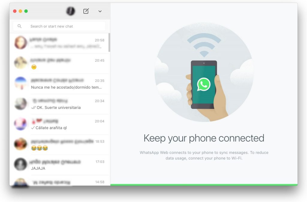 cómo usar WhatsApp Mac 2