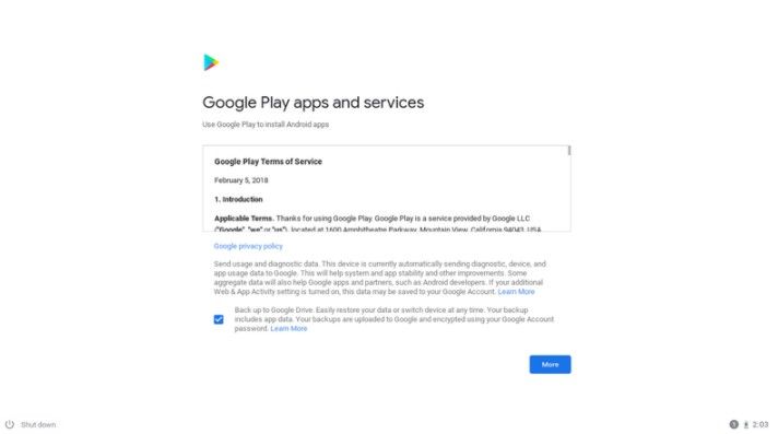 Aceptamos los términos de Google Play.