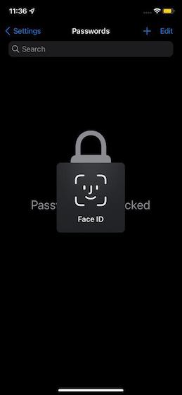 Face ID o Touch ID.