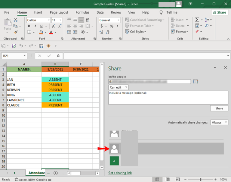 Quitar permisos acceso compartido en Excel