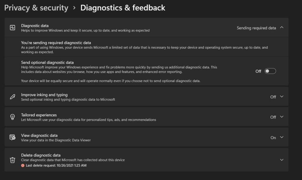 App Diagnostic Windows 11 2