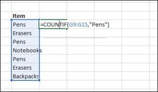 COUNTIF Excel 2