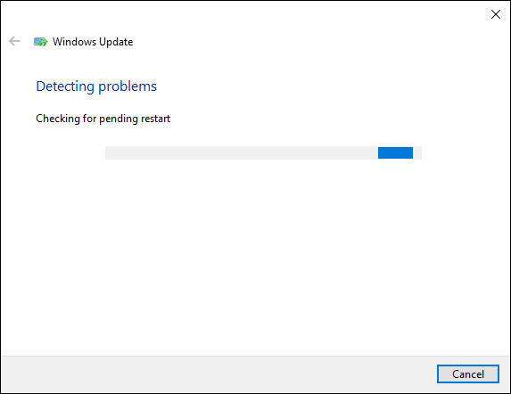 Dejar que Windows solucione el error 0x80242FFF 