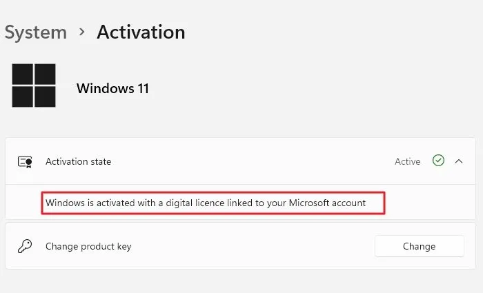 Activar Windows 11 después de la instalación.