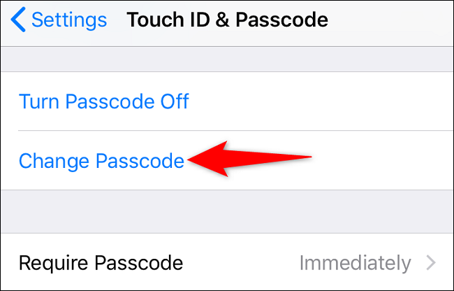 Cambiar código acceso iPhone