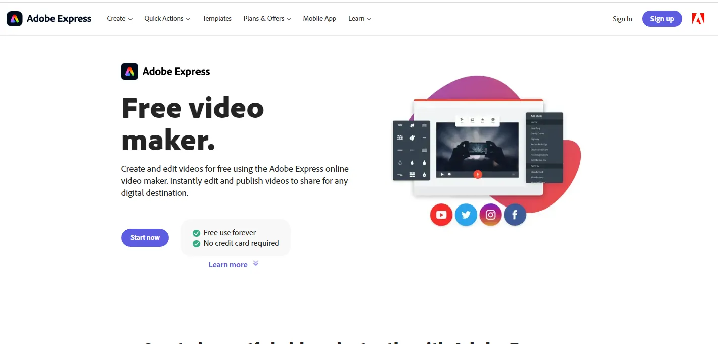 Adobe Express.