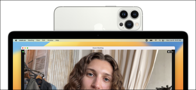 Requisitos para usar iPhone como cámara web con la cámara de continuidad de Mac.