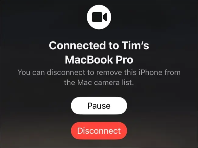 Conectar iPhone a Mac para usar de cámara web.