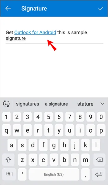 Cambiar firma Outlook en Android.