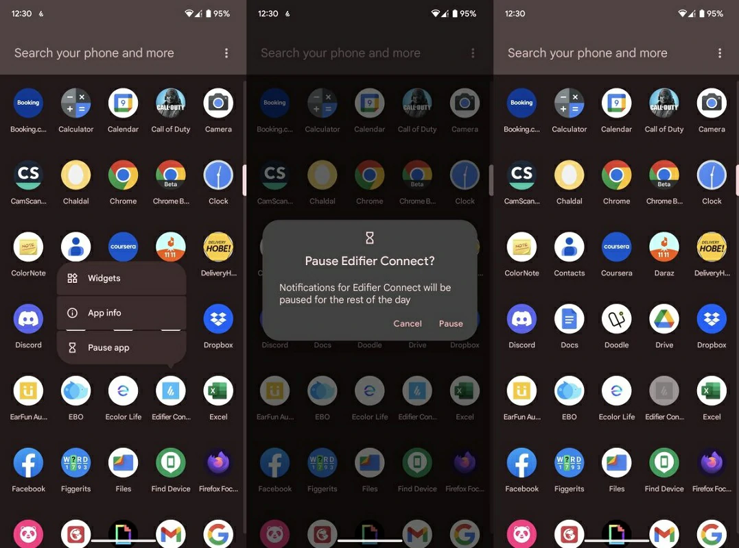pausar aplicaciones Android 13 2