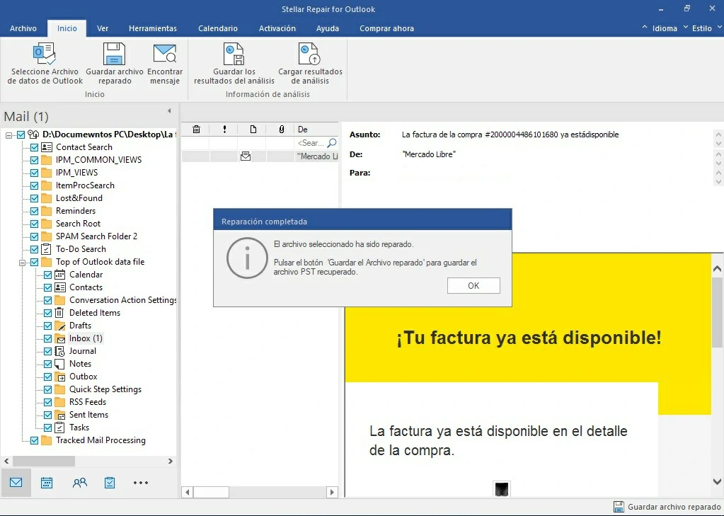 recuperar archivos dañados Outlook 3