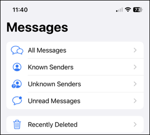 Le filtrage des messages est l'une des fonctions les plus importantes d'Apple Messages.