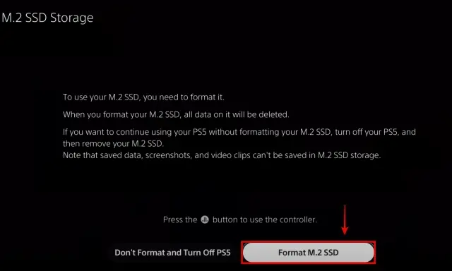 Formatear SSD en PS5.