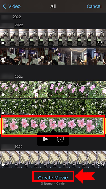 Reproducir un vídeo en bucle en iPhone