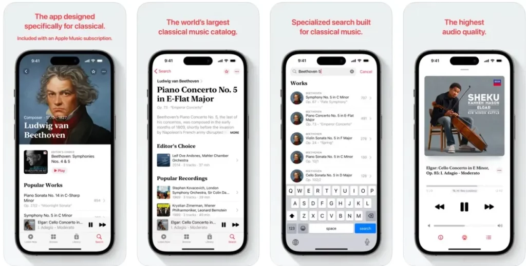 Apple Music Classical: la nueva aplicación para amantes de la música clásica en iOS