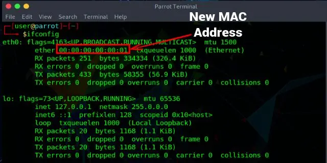 cambiar dirección MAC Linux 4