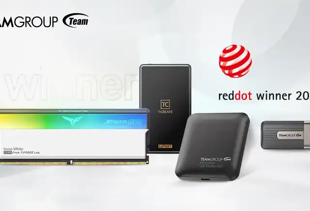 TEAMGROUP gana cuatro premios Red Dot 2025 por el diseño de sus memorias y SSDs