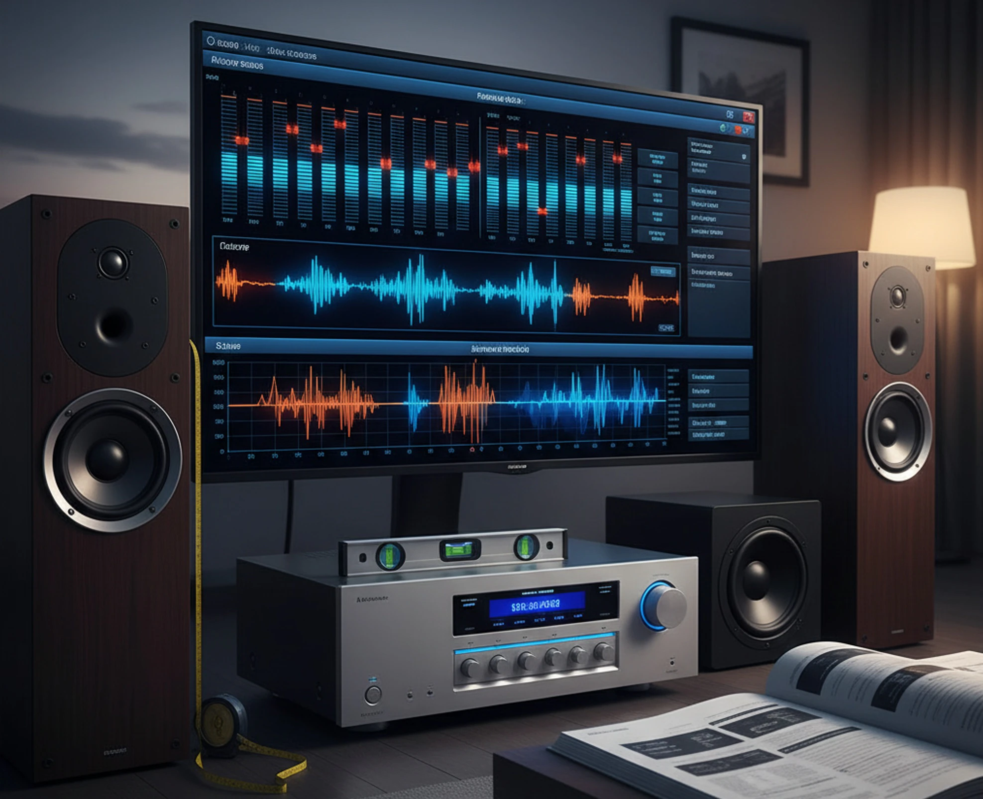 acústica calibración cine casa