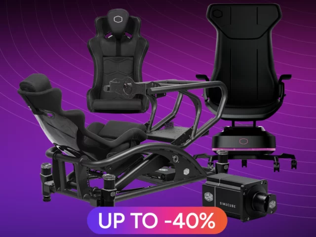 Cooler Master reduce precios en sillas hápticas y simuladores Dyn X por Black Friday