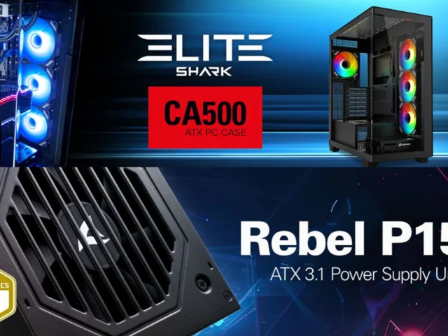 Sharkoon lanza las cajas CA500 y CM100 con visión de 270º y la fuente ATX 3.1 Rebel P15