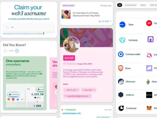 ENS estrena app alfa en Sepolia con registro rápido y pagos en monedas estables